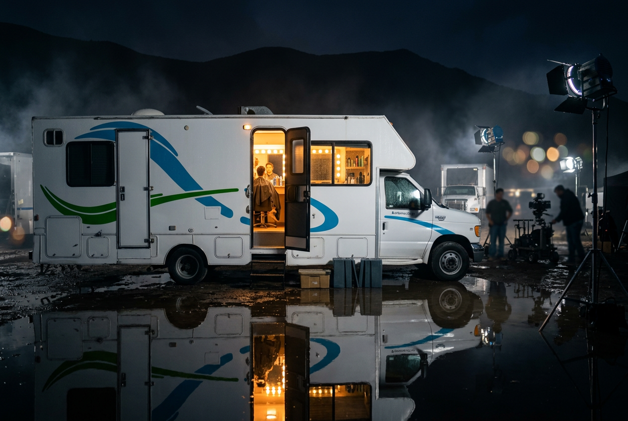 Camper de maquillaje y peinados